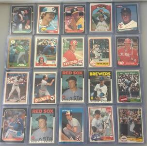 70s - 80s MLB Stars Incluing Pete Rose, Jim Hunter, And More (20 Cards)