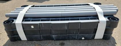 Rubbermaid Plastic Pallets with Pipe Tubes, Stackable, 48x40x6 in