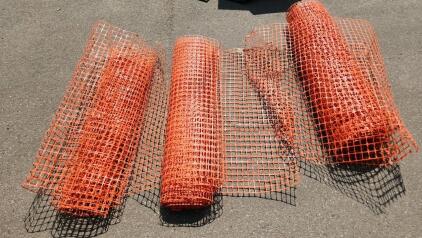 Orange Polyethylene Safety Fence