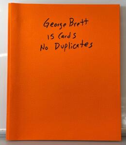 (15) George Brett Cards With &ldquo;No Duplicates&rdquo;