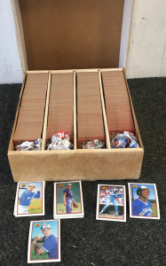 Box Full Of Bowman Baseball Cards