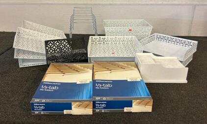 Organizing Set Including Baskets, File Organizers, And More