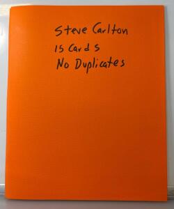 (15) Steve Carlton Sport Cards (No Duplicates)
