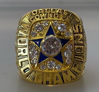 1971 Dallas Cowboys Gold Super Bowl World Champions Diamond Ring Size 11