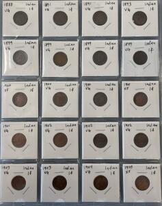 1888-1903 VG Indian Head Pennies