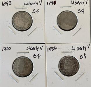 1893-06 Liberty Head V-Nickels