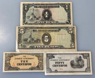 &ldquo;Foreign Paper Money&rdquo; Japanese Pesos Used During WWII Occupation Of The Philippines