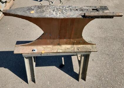 Vintage Anvil, Approx. 30" Length, 1" Hardy Hole, 0.5" Pritchel Hole