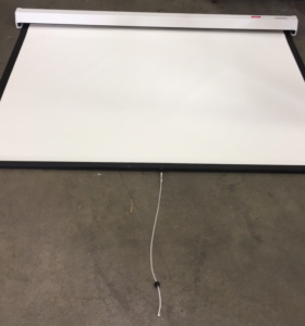 (2) DA-Lite 98&rdquo; Pull-Down Projector Screens