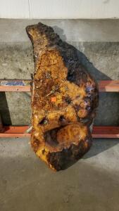 Maple Burl Wood Sculpture Clock