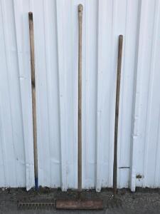 (3) Assorted Vintage Rakes