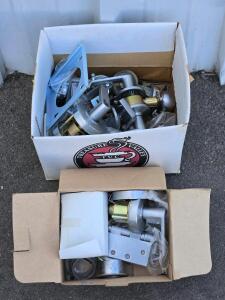 Box of Assorted Stainless Steel Door Handles