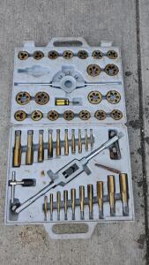 Pittsburgh Titanium Nitride-Coated Alloy Steel Metric Tap and Die Set