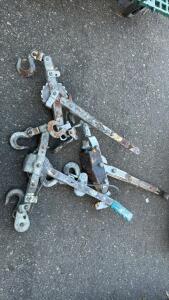 (3) Cable Come Alongs