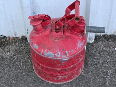 Vintage Metal Gas Can - 12"H