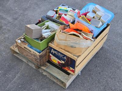 Whole Pallet of Vintage Toolboxes, Supplies & Gloves