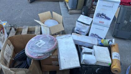Assorted Body Shop Items (1) Sata Vision 2000 Tear Off Sheets Pack of 25 (1) Allegro Personal Air Cooler p/n9991 (1) DeVILBISS Air Hose Assy 1/4 6&rsquo; Long (1) PosiTector 200 Model: B Probe and more