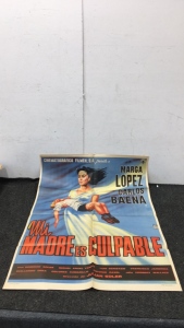 Mi Madre es Culpable 1960 Original Movie Poster