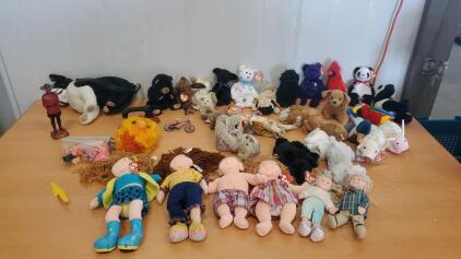 10 + Beanie Babies and Assorted Toy and More