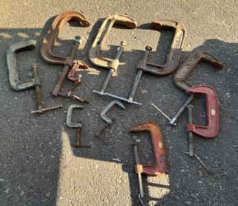 (10) Assorted C Clamps