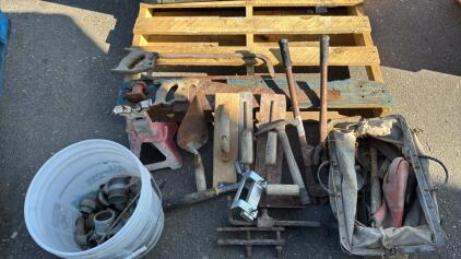 Assorted Tools Saws, Bolt Cutters , Hammers & more