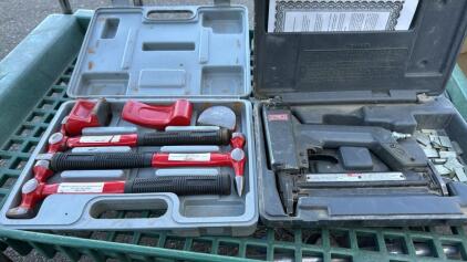(1) Senco Brad Nail Gun W/Case (1) Body hammer set