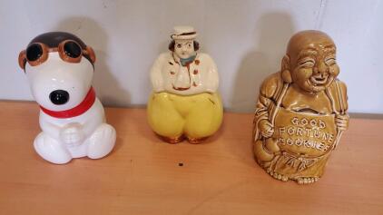 (3) Vintage Cookie Jars