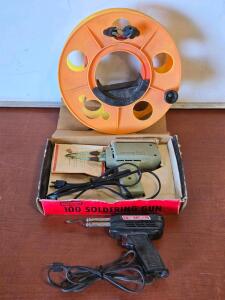 Vintage Craftsman 100 Solder Gun , Vintage Weller 8200-N Solder Gun , Extension Cable on Reel