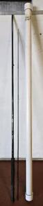 Vintage 2-Piece Genuine Abu-Garcia Fly Fishing Rod w/ PVC Storage Cylinder