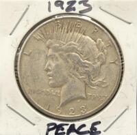 1923 Peace Dollar Coin, 90% Silver, Philadelphia Mint