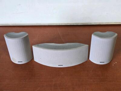 Onkyo SKC-330C Center Channel Speaker & (2) Onkyo SKF-330F Speakers / +$60 Value!