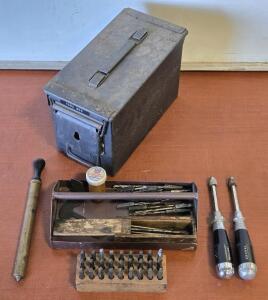 (2) Vintage Stanley "Yankee" & Craftsman Hand-Push Drills w/ Bits , Vintage Brass Air Pump , & More!