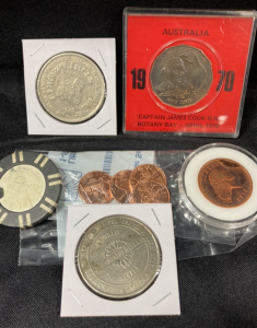 1970 Australia Coin, 2009 LHC (4) Coin Set, Circus Circus Coin, And More