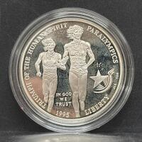 1995 Paralympics Commemorative Coin, United States Mint, Silver, P Mint Mark