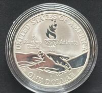 1995 Paralympics Commemorative Coin, United States Mint, Silver, P Mint Mark - 2