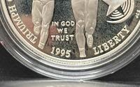 1995 Paralympics Commemorative Coin, United States Mint, Silver, P Mint Mark - 3