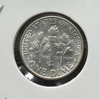 (4) Total 1963 & 1964 Roosevelt Dimes, United States, Silver Composition - 10