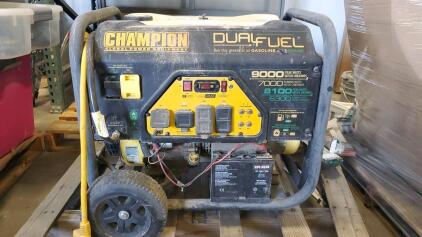 9000 Peak watts Champion Dual Gas Or Propane Genertor