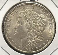 1921 Morgan Dollar, United States Mint, One Dollar, 90% Silver Coin - 3