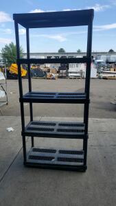 Plastic Utility Shelving Unit 79"x17"