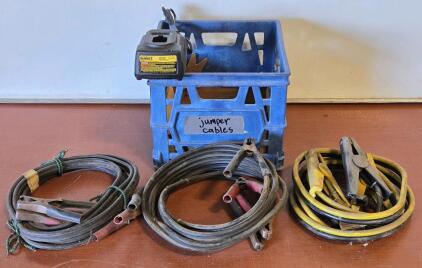 (3) Jumper Cables & DeWalt DW9107 Battery Charger