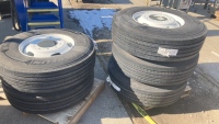 (5) Semi Truck Tires