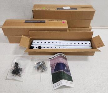 (6) Adjustable Solar Bracket White 30in