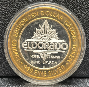Casino Themed Fine One Ounce Solid Silver Round