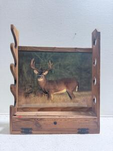 (1) Wooden Gun Shelf