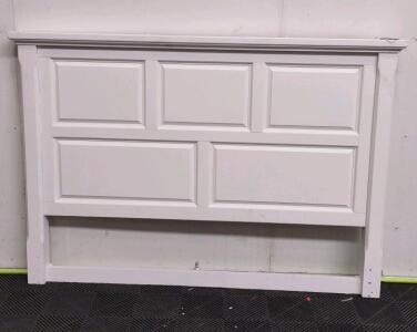 White Cottage Style Queen Headboard
