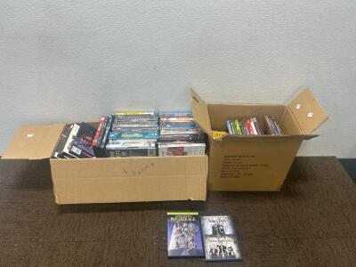 (120) DVD movies Including The Addams Family and Beetlejuice.