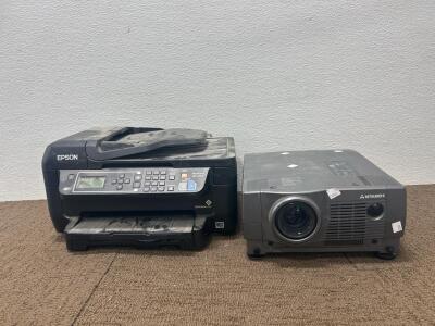 (1) EPSON Printer (1) MITSUBISHI Projector