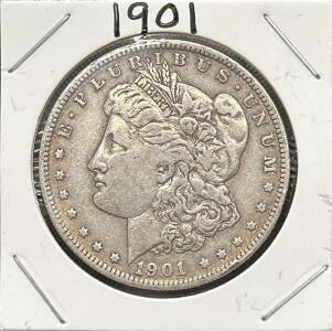 1901 Morgan Dollar, United States, Silver, $1 Coin