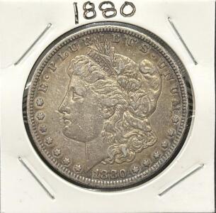 1880 Morgan Dollar, San Francisco Mint, Silver Coin